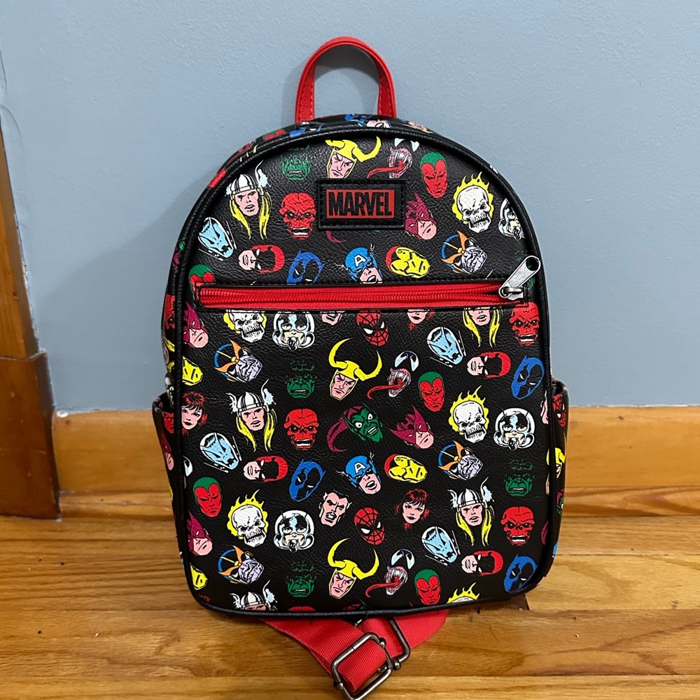 Loungefly Marvel Character Backpack - Black and Red